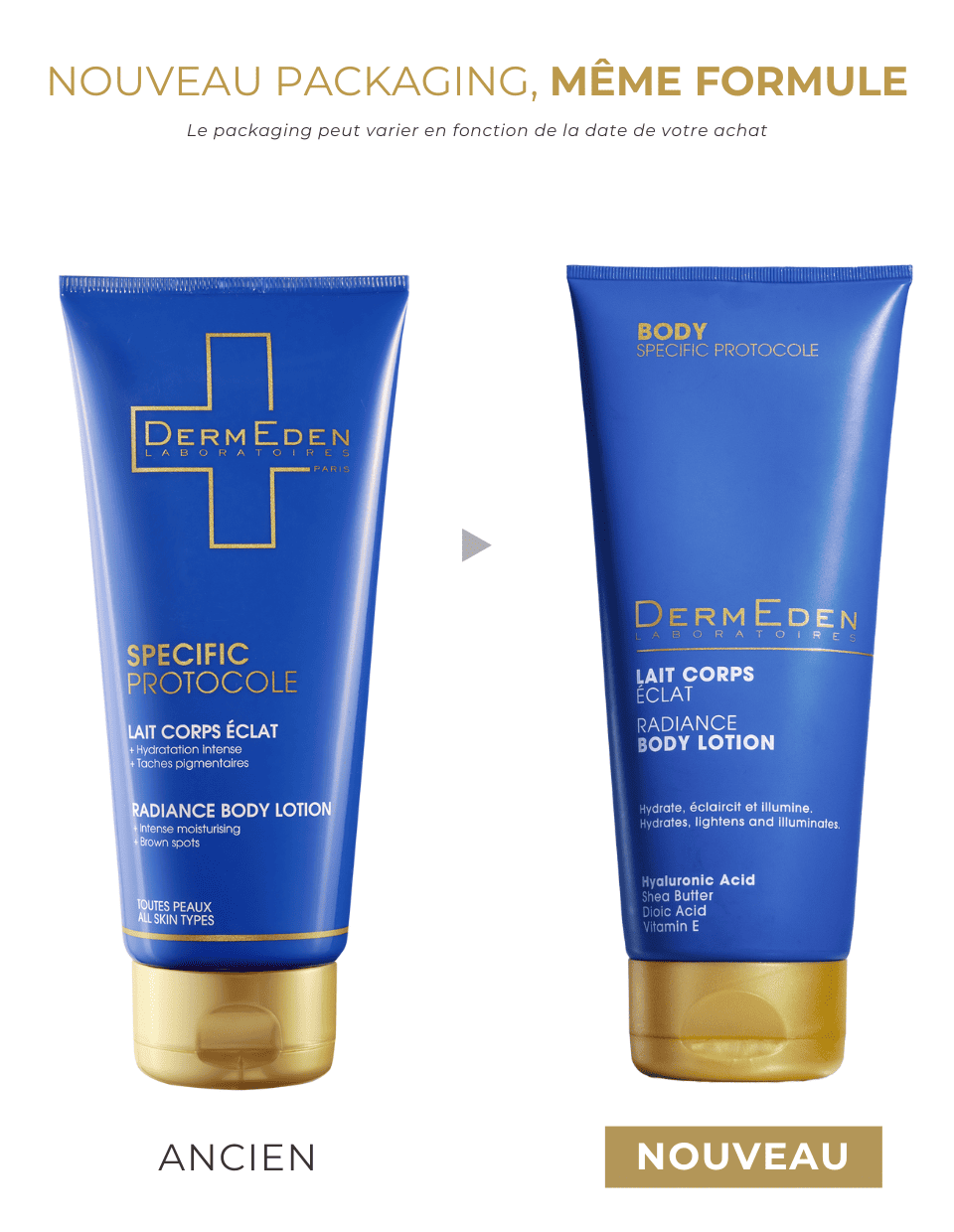 LAIT CORPS ÉCLAT ANTI-TACHES HYDRATANT - Laboratoires DermEden